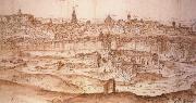 Anton van den Wyngaerde View of Toledo oil painting reproduction